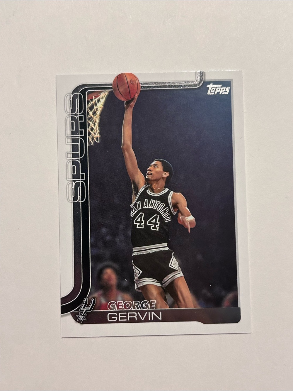 Topps George Gervin San Antonio Spurs Basketball Card - Black & White